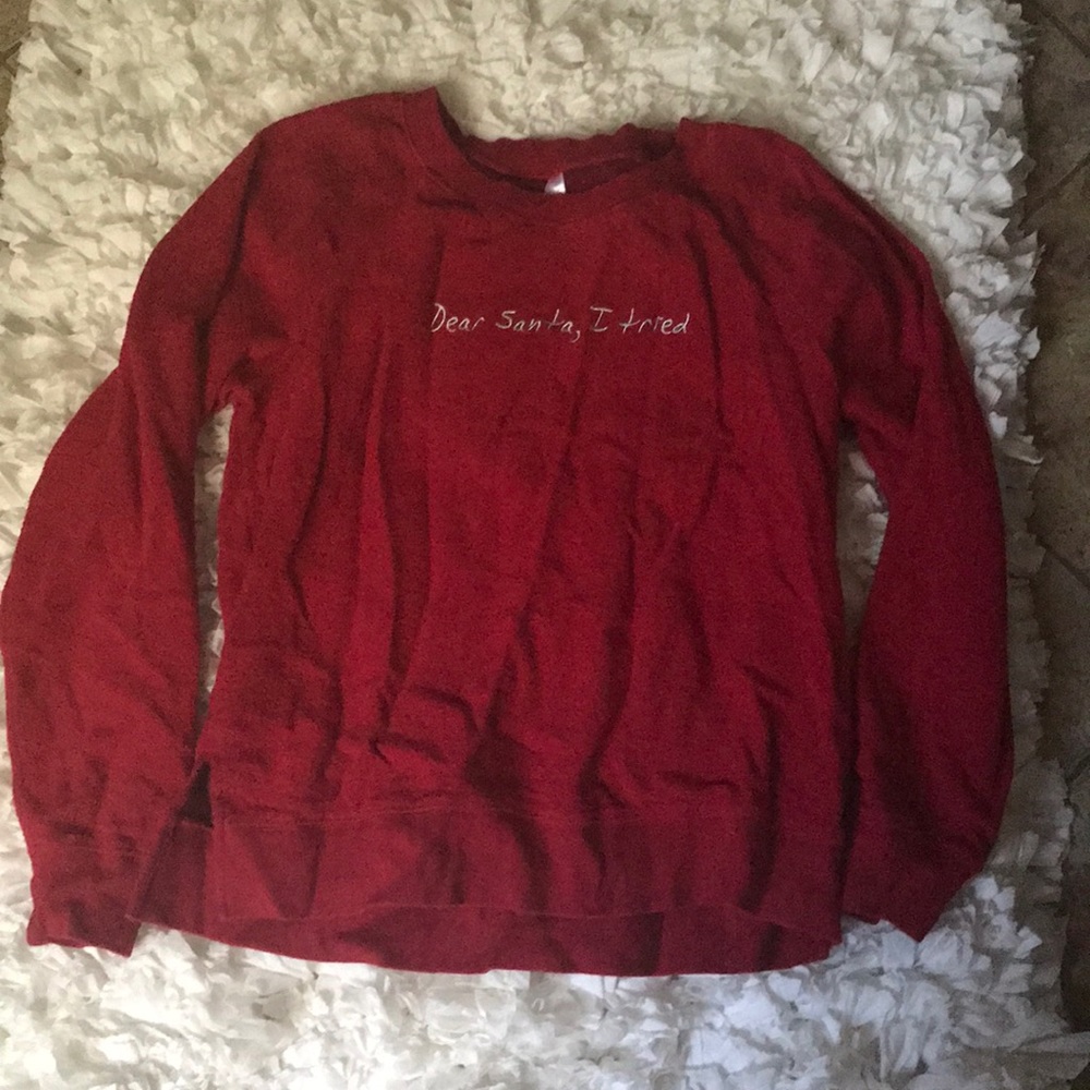 Red long sleeve t-shirt